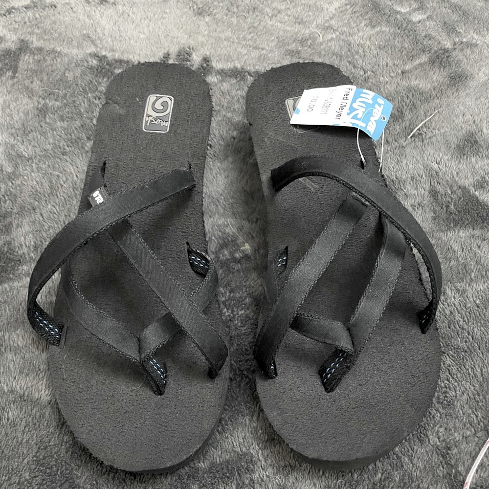 TEVA Mush wedge sandal Black US 9